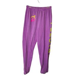 Aviator Nation Peloton sweatpants purple women's size XL